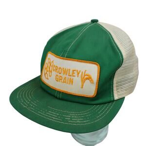 Vintage K-Products Crowley Grains Patch Mesh Snapback Hat
